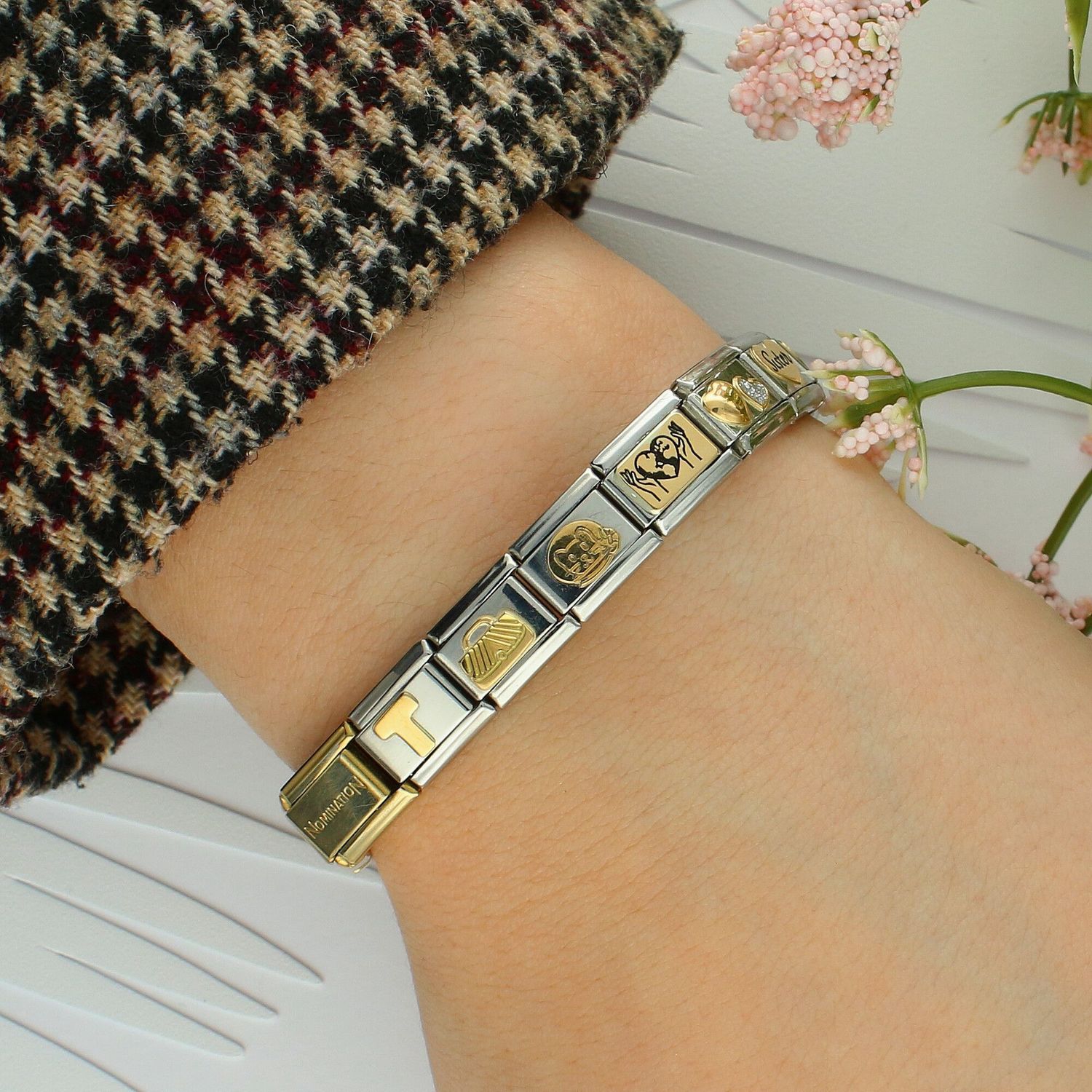 Zawieszka Nomination Composable Torebka Diamentowana – Złoto 18K  030149 48 ✨.jpg